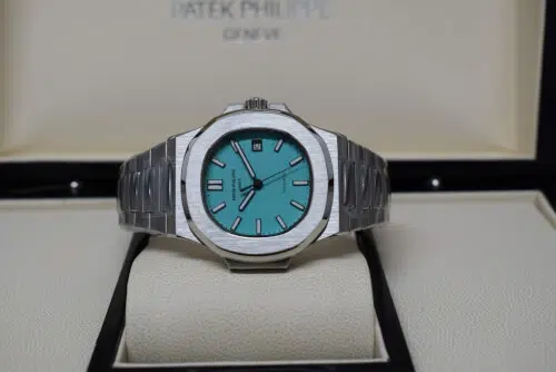 Orologio Patek Philippe Nautilus 5711 con quadrante Tiffany & Co. in acciaio inossidabile